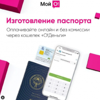 Оплатить за изготовление паспорта можно через электронный кошелек «О!Деньги»